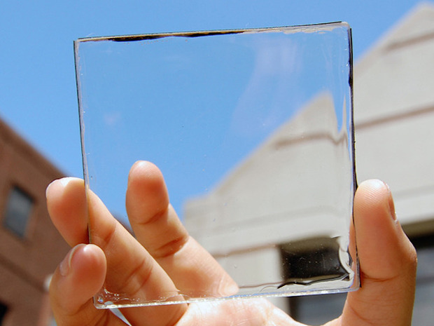 Clear solar cell