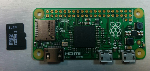 Pi Zero with a Micro SD card