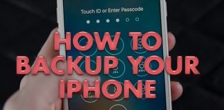 how to backup your iphone
