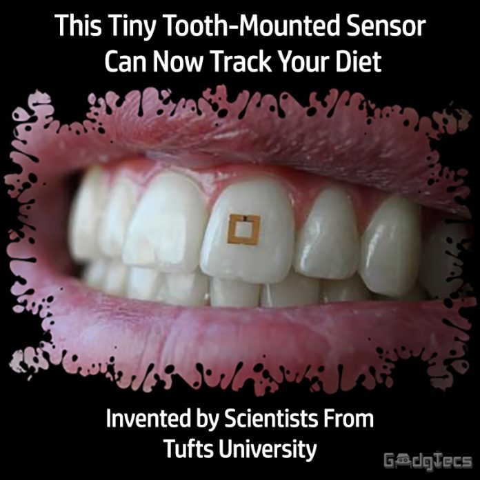 tiny tooth sensor for tracking diet